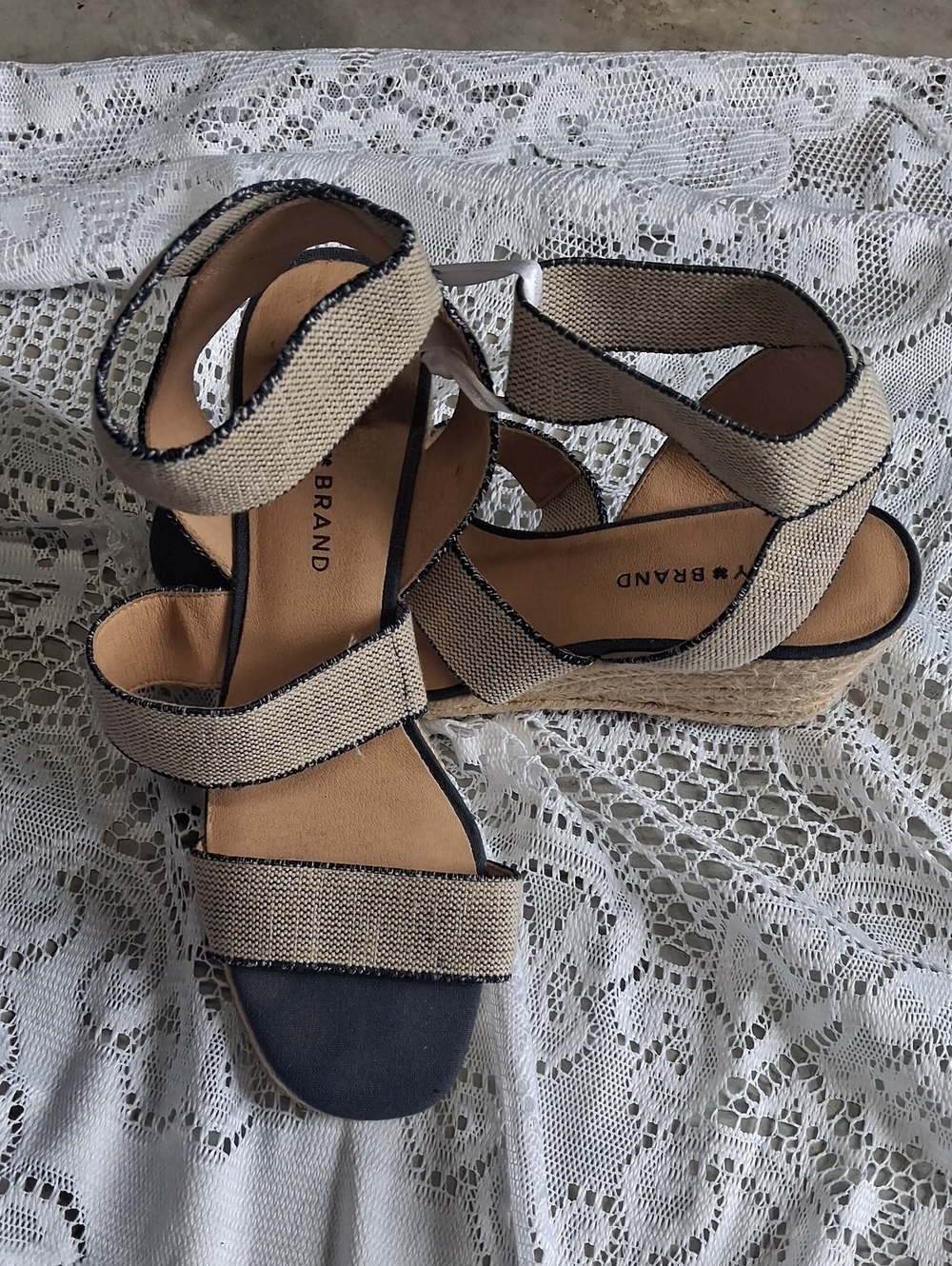 Neutral Wedge Sandals with Ankle Strap - Lucky Brand